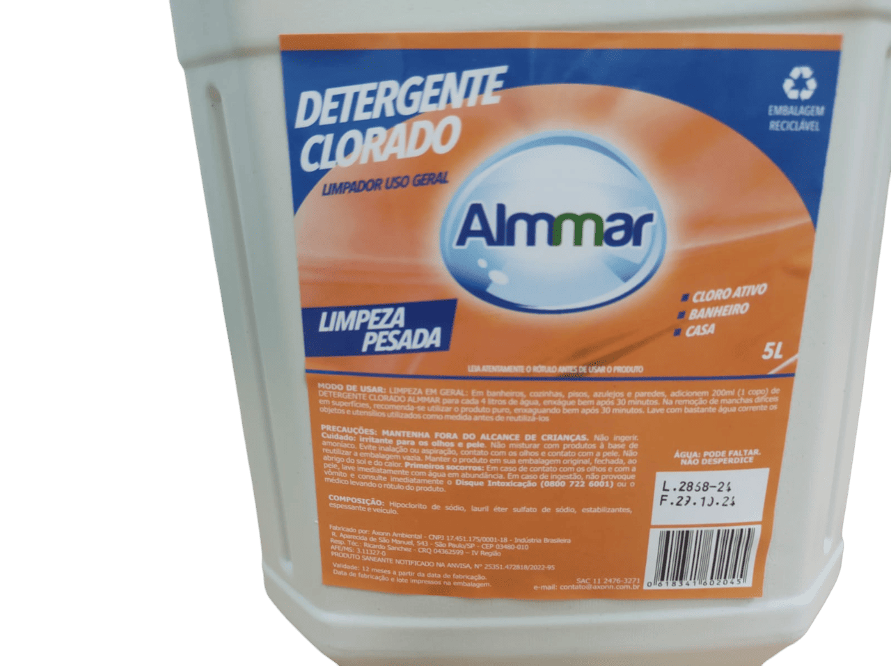 Detergente Clorado 5L - Imagem 3