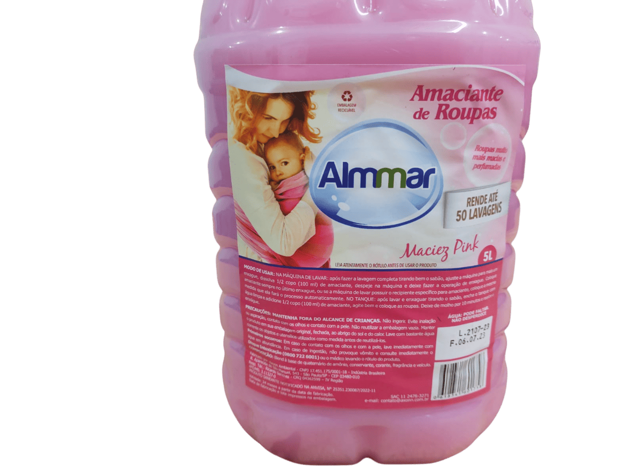 Amaciante Rosa - Maciez Pink 5 Litros - Imagem 3