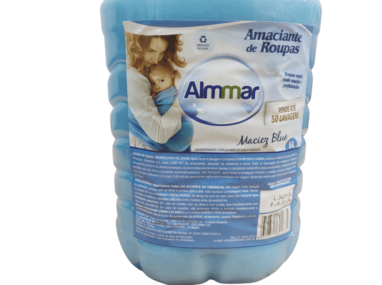 Amaciante Azul - Maciez Blue 5 Litros - Imagem 3